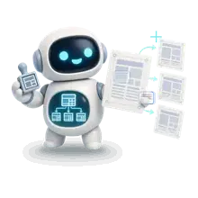 Mascotte de l'outil Modèles — configurations rejouables